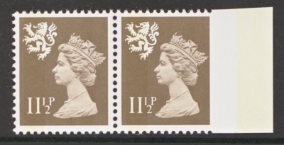 1981 Scotland 11½p variety Imperf margin SG N34