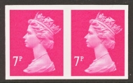 1993 7p Magenta variety Imperf SG X1673a