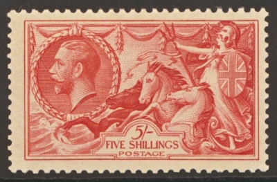 1934 5/- Rose Red SG 451 U/M