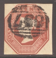 1847 10d Brown SG 57  Cut Square