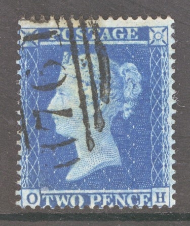 1854 2d Blue SG 27 O.H.  A Very Fine Used example of this Difficult stamp. Cat £450