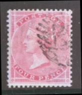 1855 4d Carmine SG 63  A Fine Used Example of this difficult stamp. Cat £575