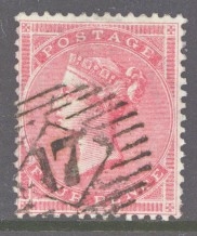 1885 4d Rose Carmine SG 66 A Fine Used example Cat £150