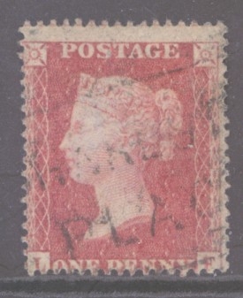 1856 1d Rose Red SG 36 Pl 48  L.F.  A Very Fine Used example