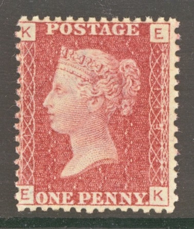 1858 1d  Red SG 43 Pl 143  E.K.   A Superb Fresh U/M example