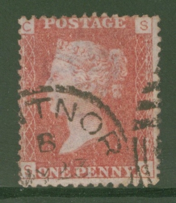 1858 1d  Red SG 43 Pl 148  S.C.   A  Very Fine Used example