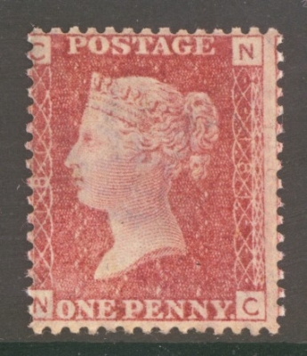 1858 1d  Red SG 43 Pl 181  N.C.  A  Fresh U/M example