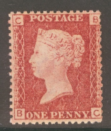 1858 1d  Red SG 43 Pl 204  B.C.  A  Superb Fresh U/M example