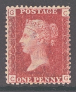 1858 1d Red SG 43 plate 194  A Superb Fresh U/M example with plate clearly visible on both sides