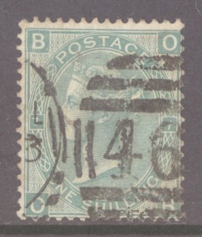 SG 117 1/- Green Pl 7