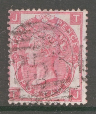 1867 3d Rose SG 103 Plate 5  Lettered T.J. A  Fine Used example