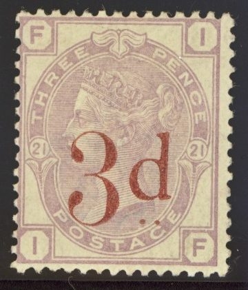 1880 3d on 3d Lilac SG 159. A Good Lightly M/M example