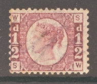 1870 ½d Rose Red SG 48 Plate 4  A Fresh U/M example