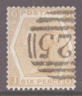 SG 123 6d Pale Buff Plate 12