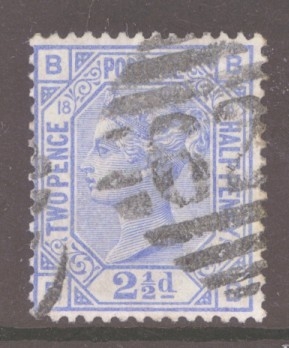 SG 142 2½d Blue Pl 18