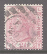 SG 139 2½d Mauve on White Paper Pl 1