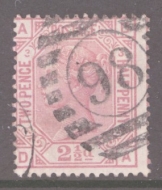 SG 139 2½d Mauve on White Paper Pl 3