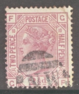 SG 141 2½d Mauve Pl 10