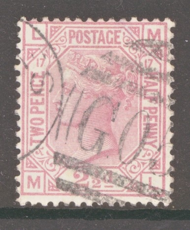 1873 2½d Rosy Mauve SG 141 Plate 17 M.L. A Fine to Very Fine Used example of this difficult plate. Cat £350