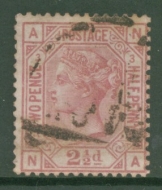 SG 141 2½d Mauve Pl 3