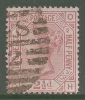 SG 141 2½d Mauve Pl 12