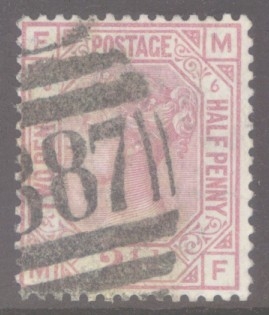 SG 141 2½d Mauve Pl 6