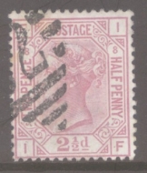 SG 141 2½d Mauve Pl 8