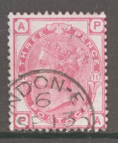 1873 3d Rose SG 143 Plate 11. P.A.  A Superb Used example