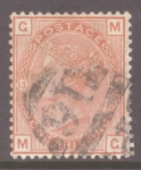 SG 163 1/- Orange Pl 13