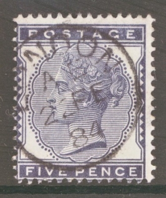 1880 5d Indigo SG 169. A Superb Used example