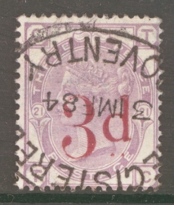 1880 3d on 3d Lilac SG 159 T.C.  A Fine Used example. Cat £160