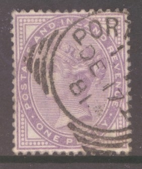 SG 171 1d Lilac  14 Dots