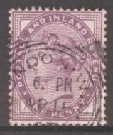 SG 174 1d Mauve 16 Dots