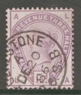 1883 1½d Lilac SG 188 Lettered L.A.  A Very Fine Used example.