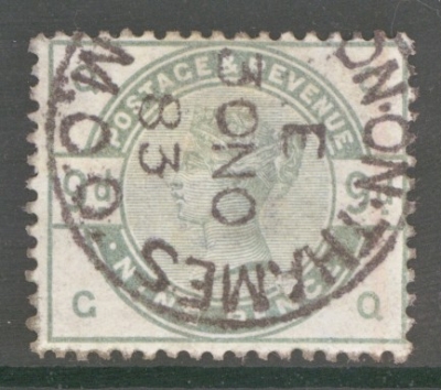 1883 9d Green SG 195 G.Q  A  Very Fine Used example with Deep Colour