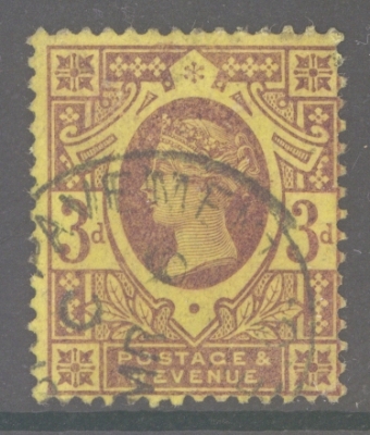 1887 3d Purple on Orange SG 204  A Very Fine Used example