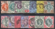 1887 ½d - 1/- Jubilee set  SG 197 - 214 A Fine Used Set