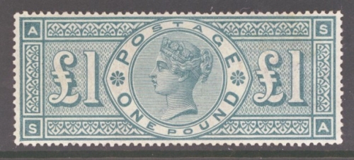 1887 Jubilee £1 Green SG 212  A superb Fresh well centred U/M example