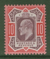 1902 10d Dull Purple + Carmine SG 254  A Superb Fresh U/M example