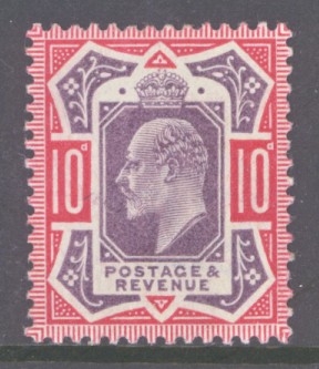 1902 10d Dull Purple + Carmine SG 254  A Superb Fresh U/M example