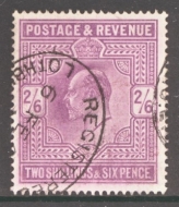 1902 2/6 Pale Dull Purple SG 261 A Very Fine Used example