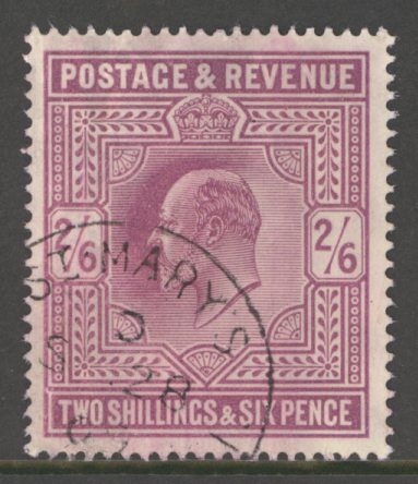 1902 2/6 Pale Dull Purple SG 261  A Superb Used example