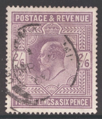 1902 2/6 Lilac SG 260 A Fine Used example