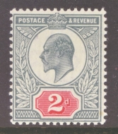 1902 2d Grey Green + Carmine Red SG 226 A Superb Fresh U/M example