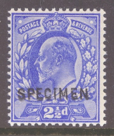 1902 2½d Ultramarine overprinted Specimen SG 230s A Superb Fresh U/M example