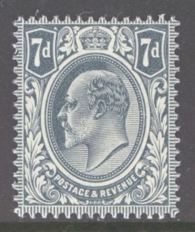 1902 7d Deep Grey Black SG 249a  A Superb Fresh U/M example