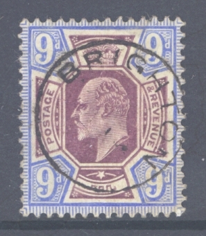 1902 9d Slate Purple + Ultramarine SG 251a A Superb Used example