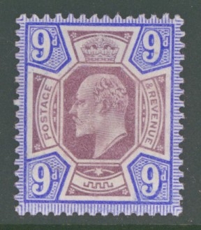 1902 9d Dull Purple + Ultramarine SG 250  A Superb Fresh U/M example