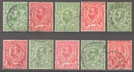 1911 Downey Heads SG 322-50 Set of 10