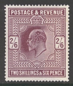 1911 2/6 Dark Purple SG 317 A Superb Fresh U/M example